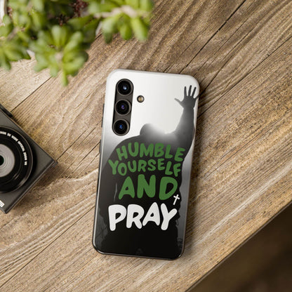 Humble Yourself and Pray Phone Case – Deep Green Faith Design - Harmony + Hope