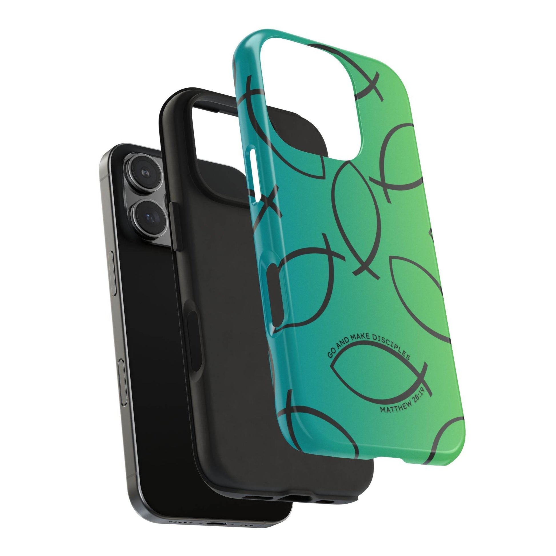 Go and Make Disciples Phone Case – Teal Green Gradient - Harmony + Hope