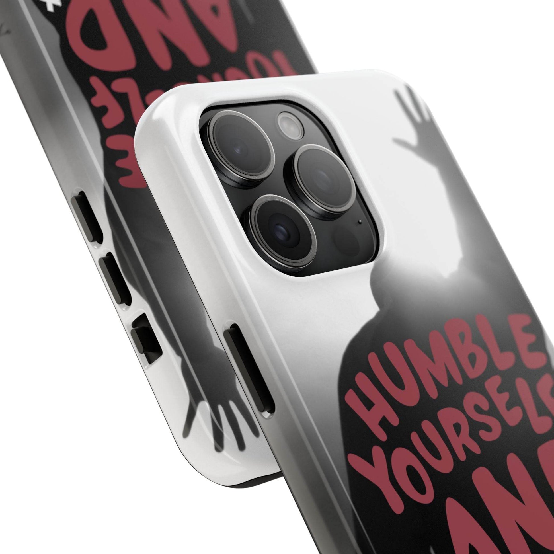 Humble Yourself and Pray Phone Case – Red Statement of Faith - Harmony + Hope