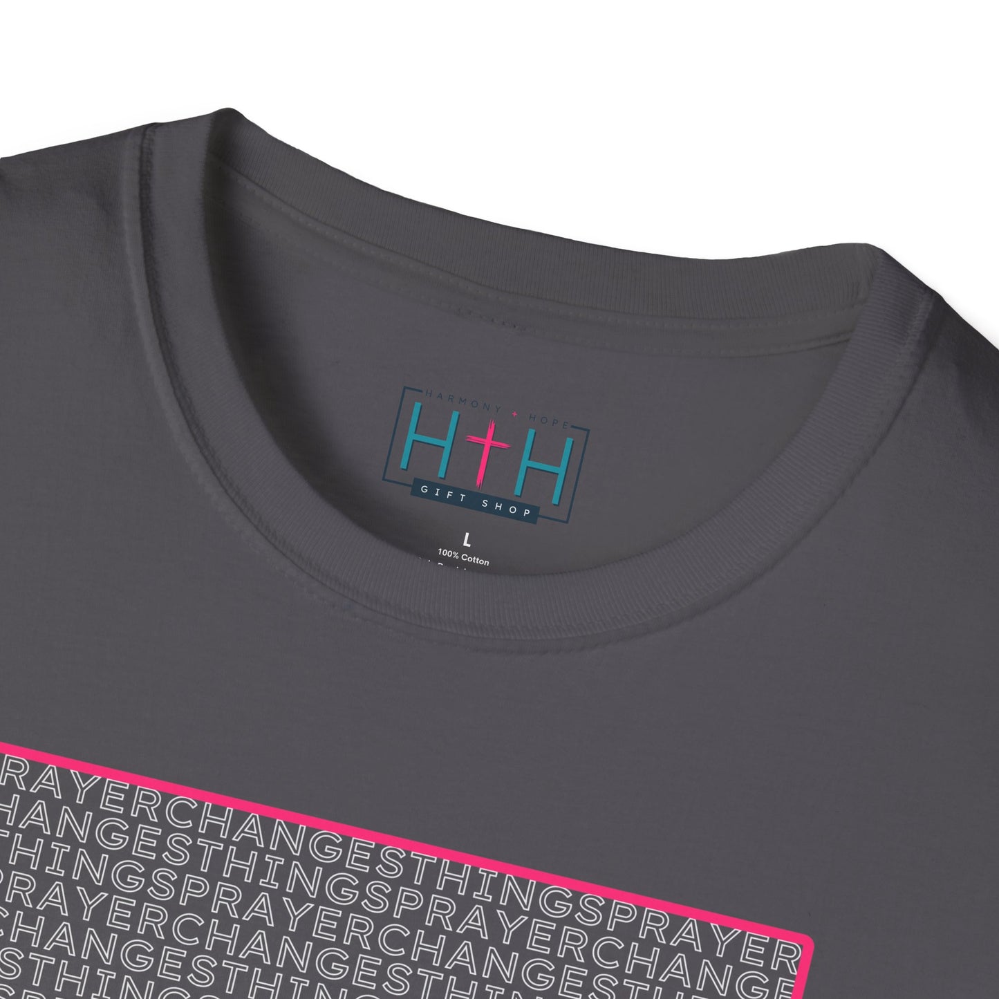 Word Cloud Design "Prayer Changes Things" - Inspirational Unisex T-Shirt