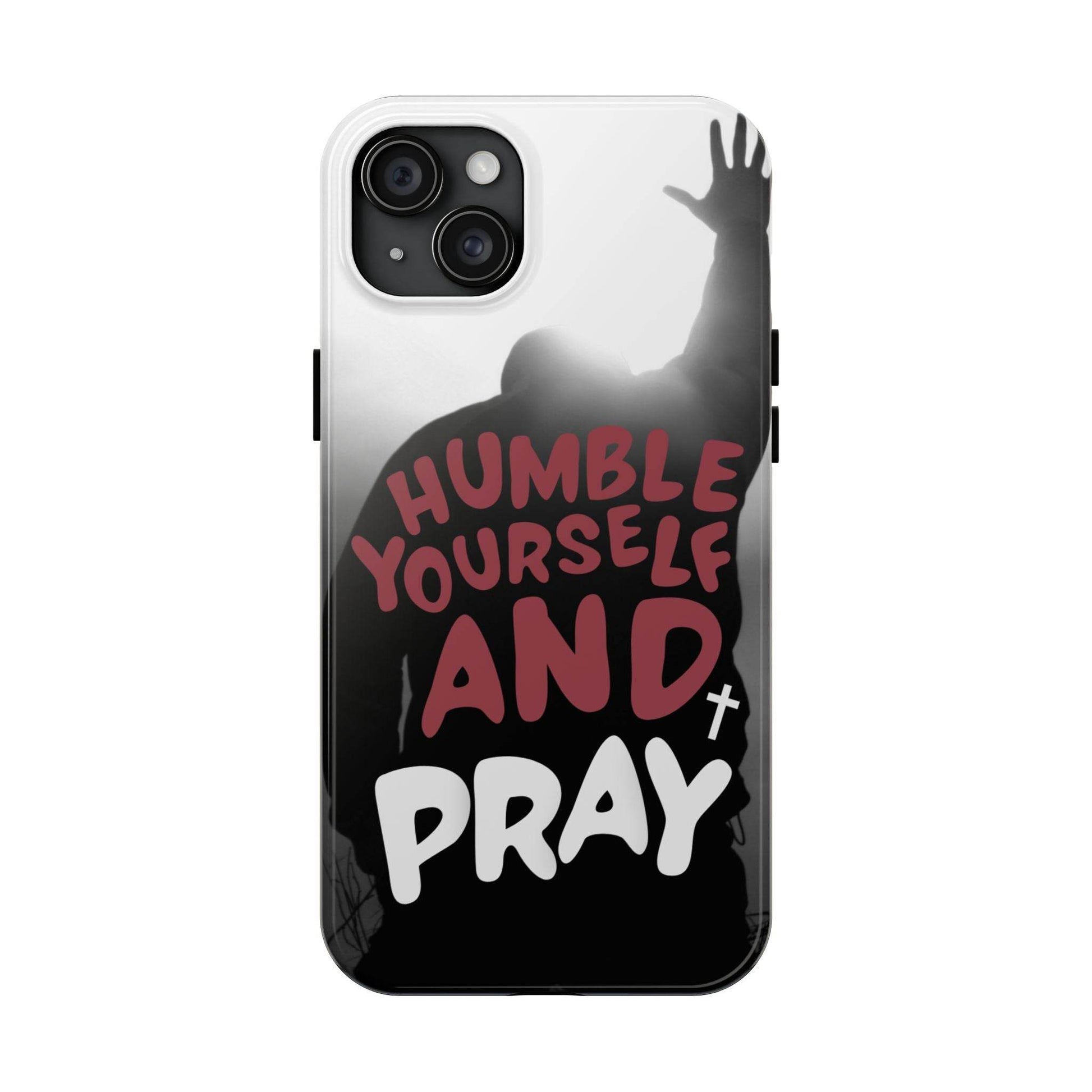 Humble Yourself and Pray Phone Case – Red Statement of Faith - Harmony + Hope