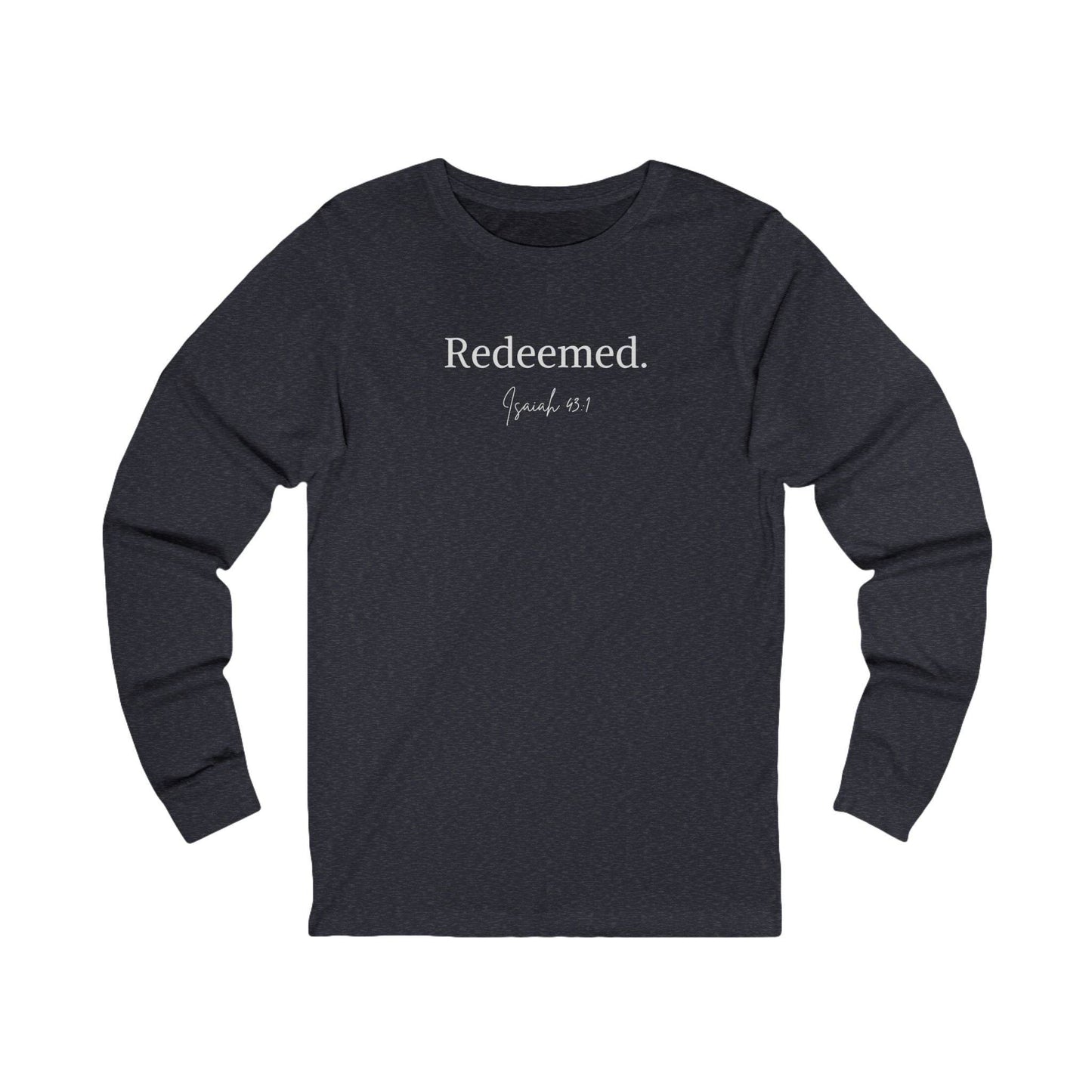Redeemed – Isaiah 43:1 Unisex Long Sleeve Tee - Harmony + Hope