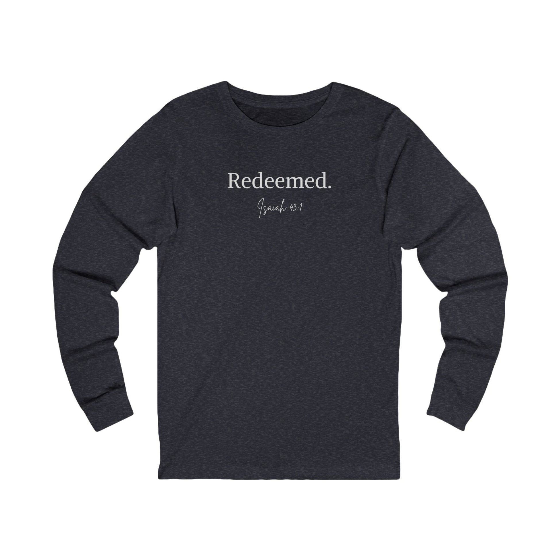 Redeemed – Isaiah 43:1 Unisex Long Sleeve Tee - Harmony + Hope