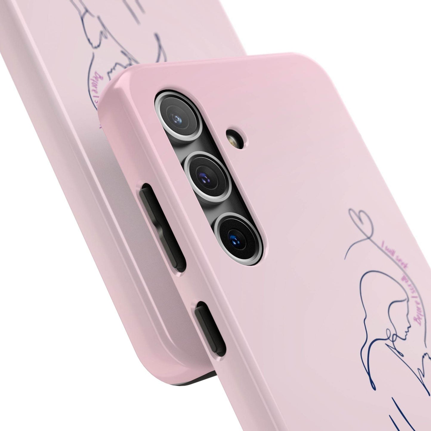 Before I Scroll, I Will Seek Phone Case – Light Pink Christian Cover - Harmony + Hope