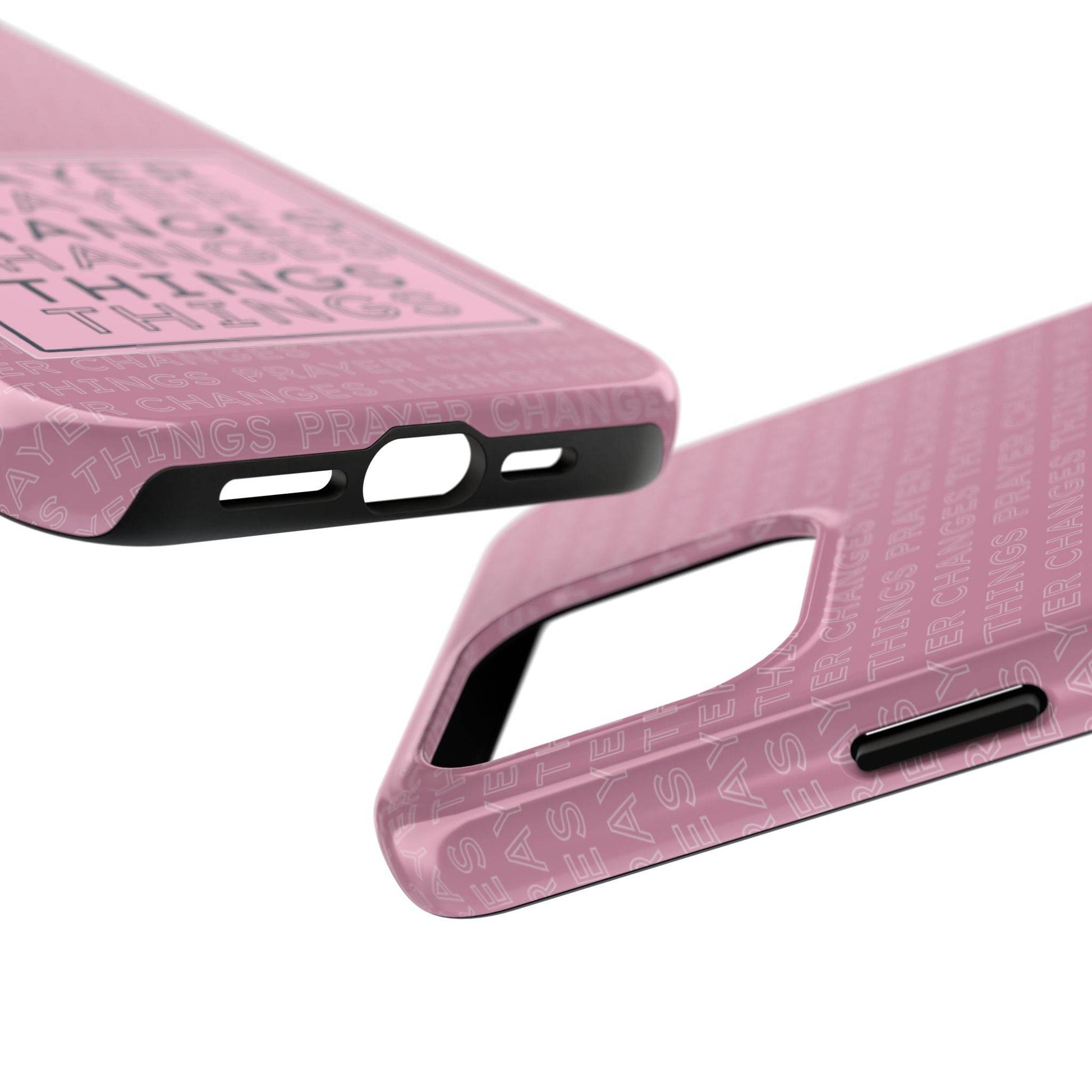 Prayer Changes Things Phone Case – Mauve Pink Faith Design - Harmony + Hope