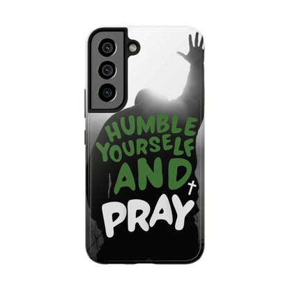 Humble Yourself and Pray Phone Case – Deep Green Faith Design - Harmony + Hope