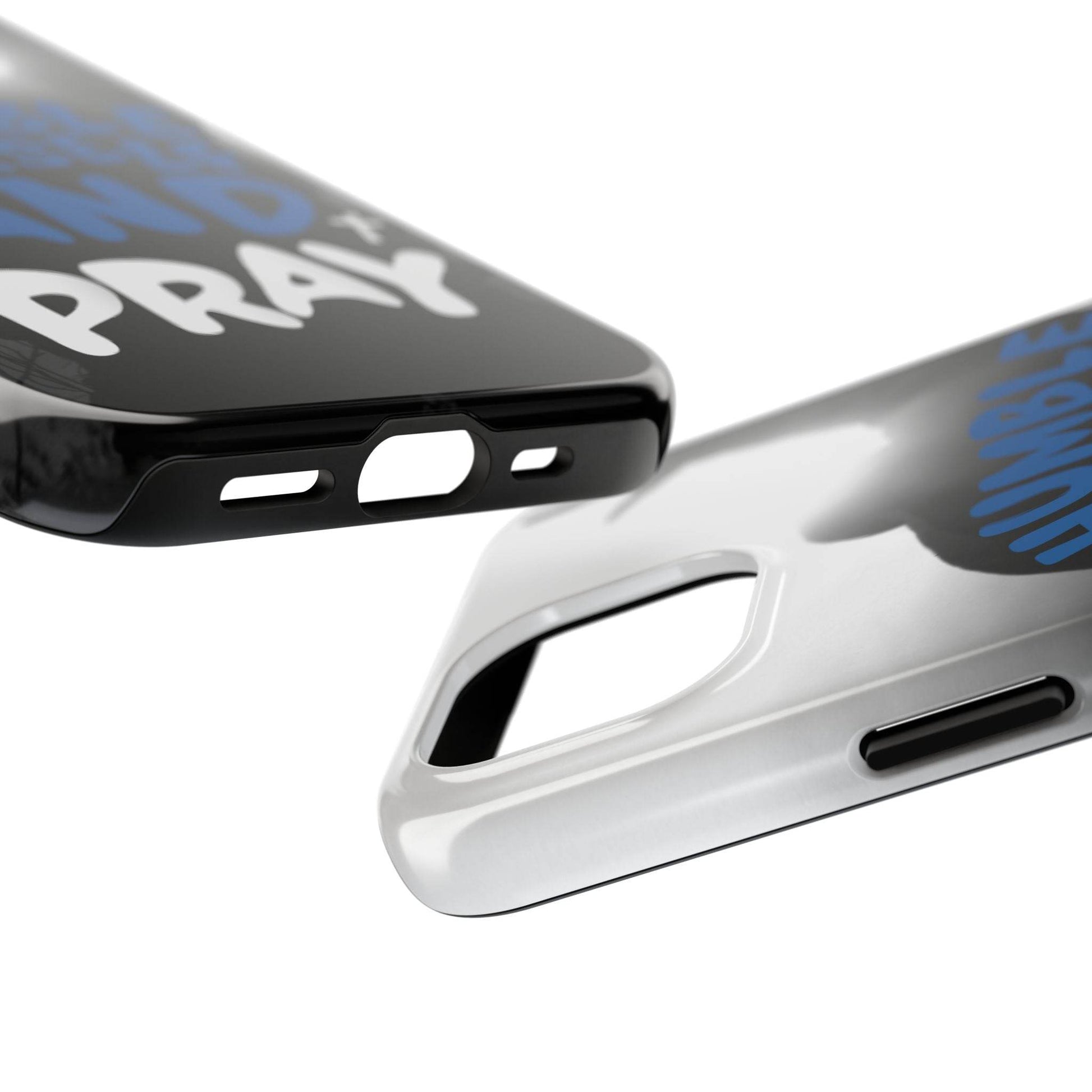Humble Yourself and Pray Phone Case – Bold Blue Spiritual Design - Harmony + Hope