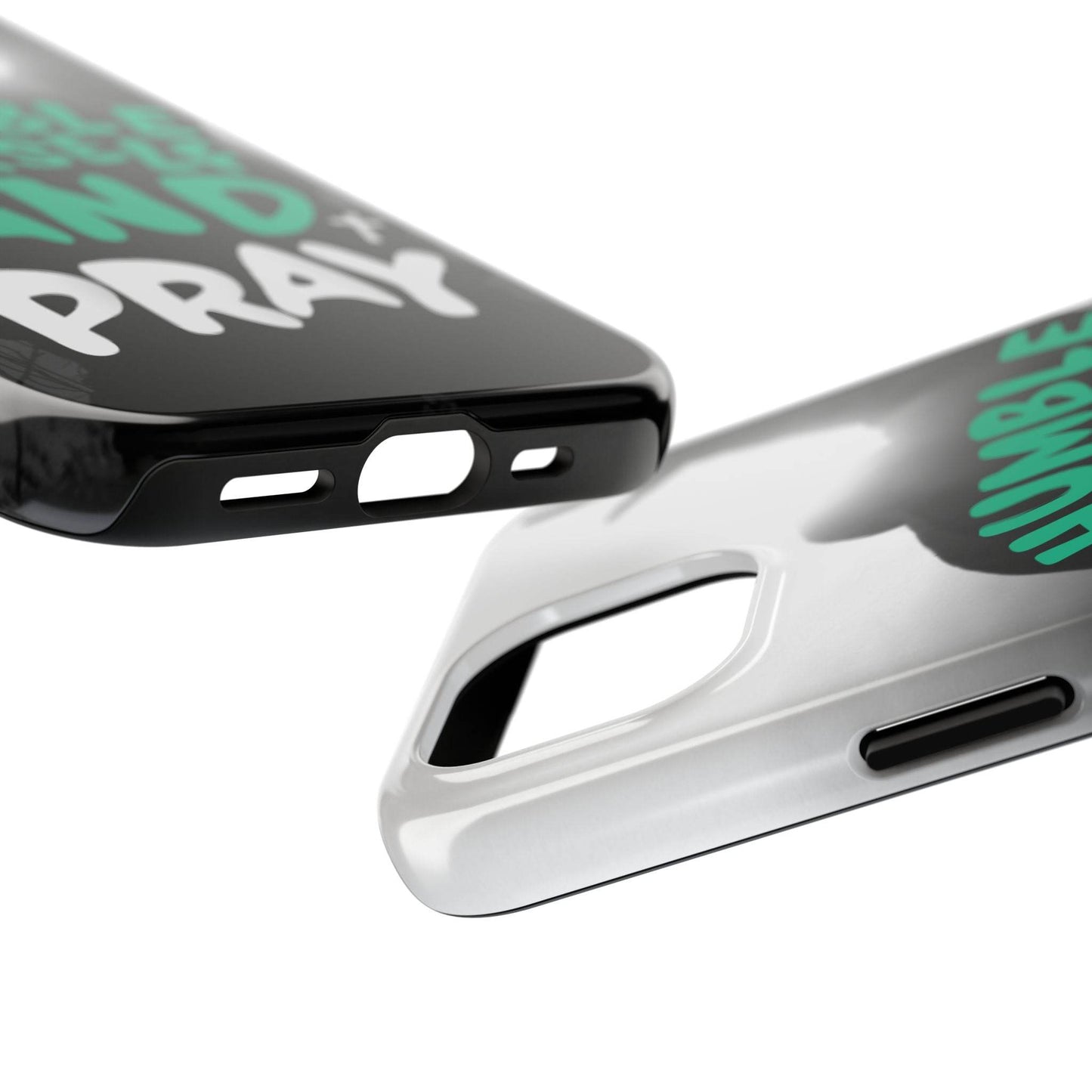Humble Yourself and Pray Phone Case – Teal Christian Reminder - Harmony + Hope