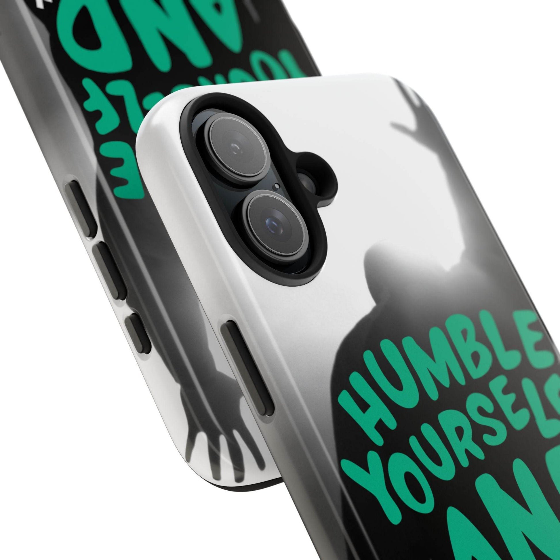 Humble Yourself and Pray Phone Case – Teal Christian Reminder - Harmony + Hope