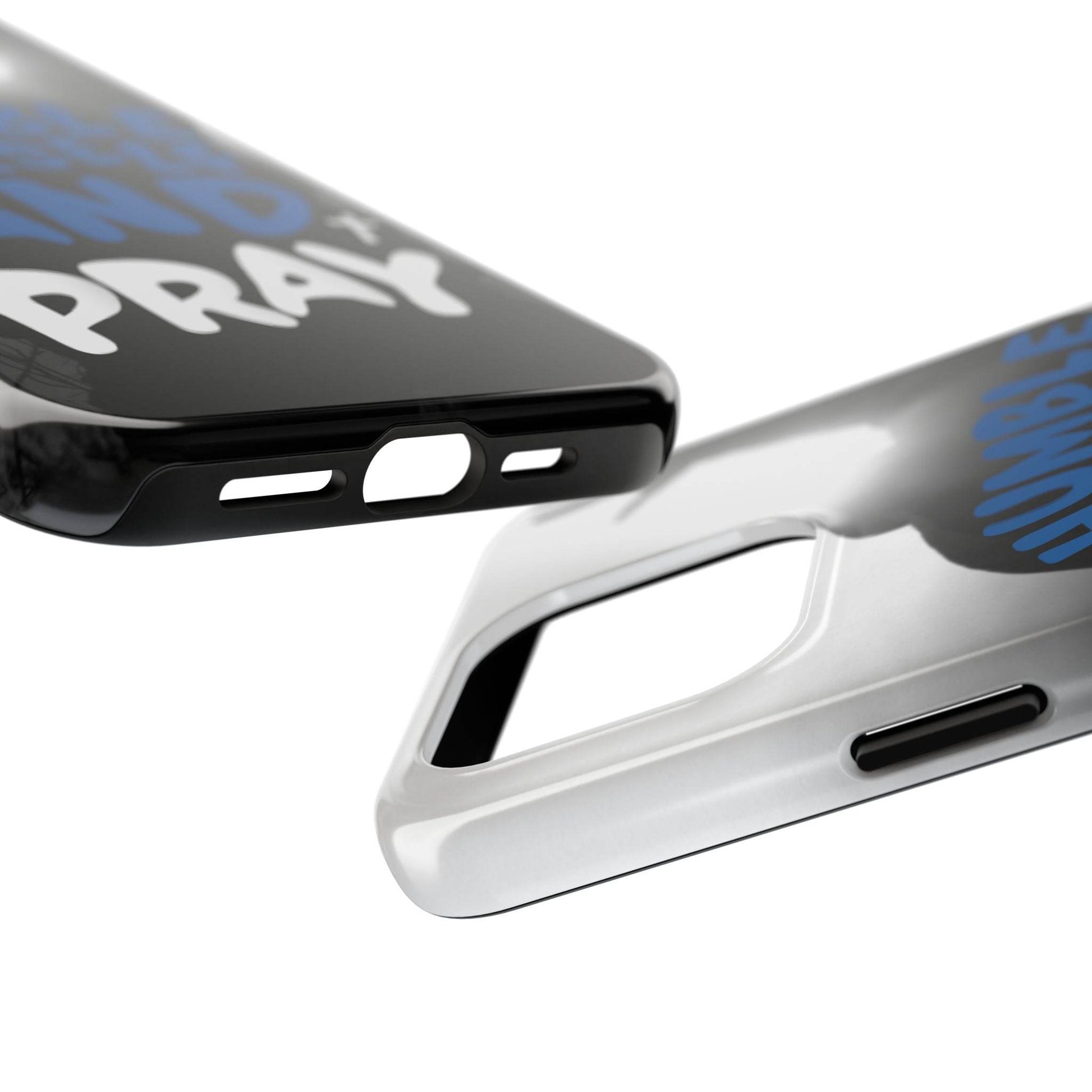 Humble Yourself and Pray Phone Case – Bold Blue Spiritual Design - Harmony + Hope