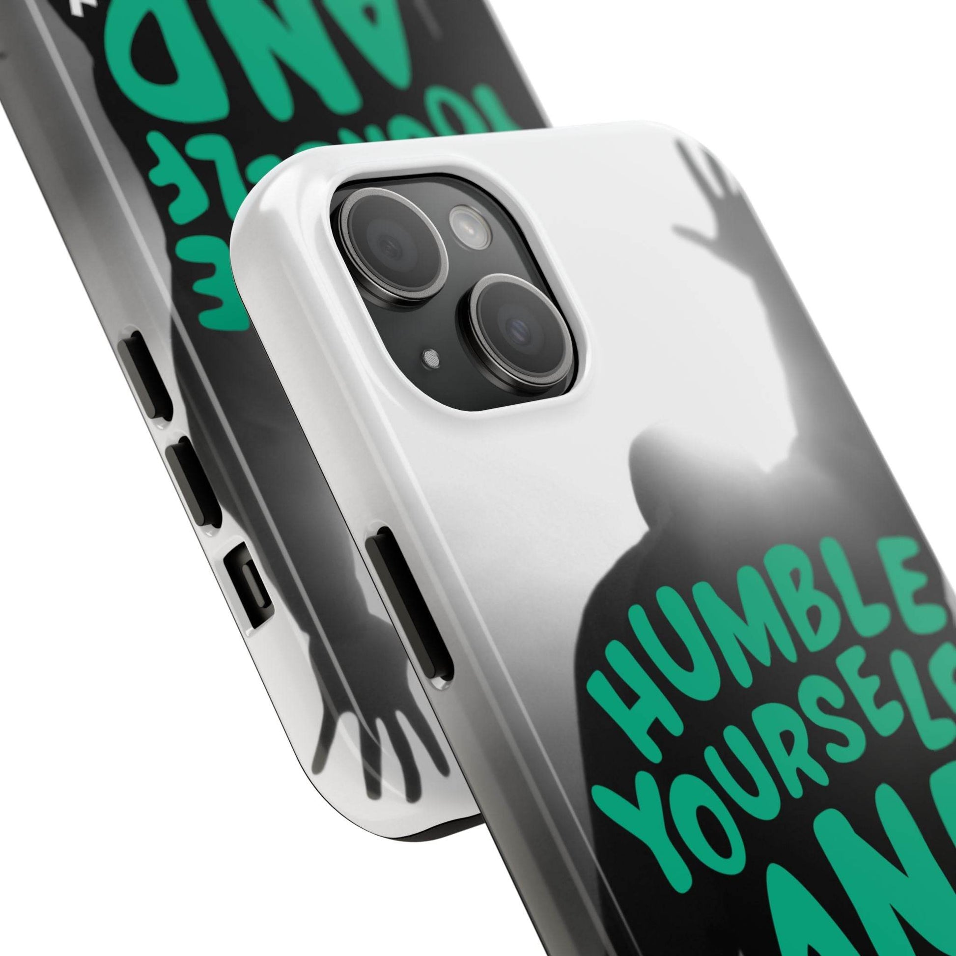 Humble Yourself and Pray Phone Case – Teal Christian Reminder - Harmony + Hope