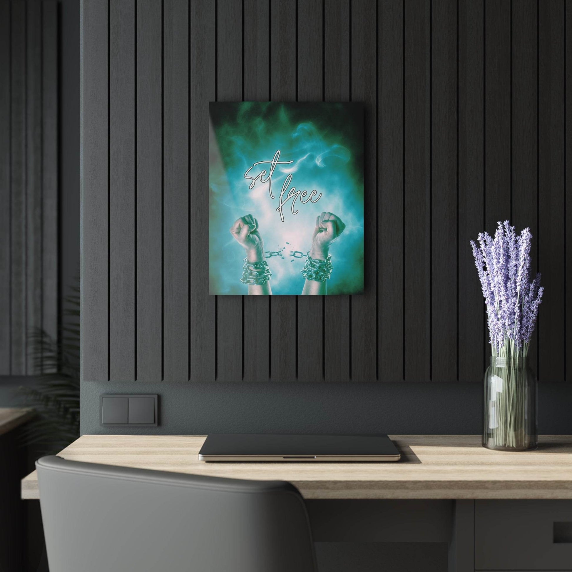 Set Free – Breaking Chains Christian Acrylic Wall Art - Harmony + Hope