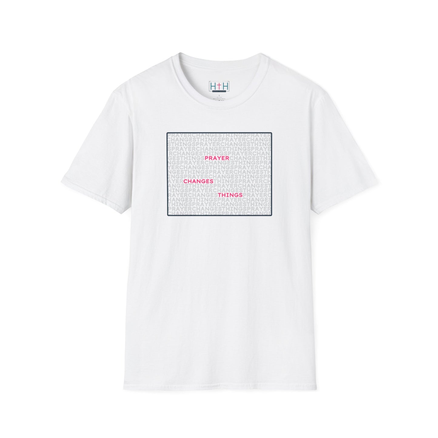 Word Cloud Design "Prayer Changes Things" - Inspirational Unisex T-Shirt
