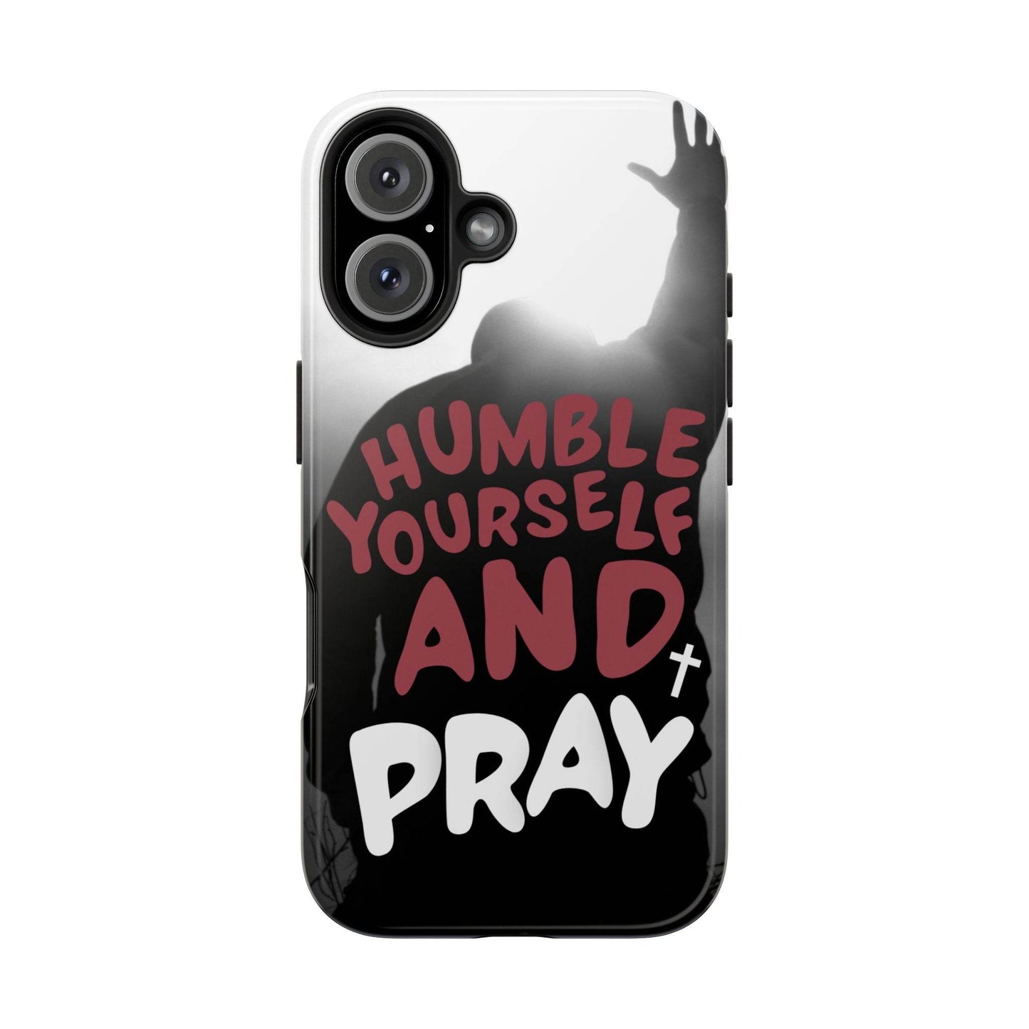 Humble Yourself and Pray Phone Case – Red Statement of Faith - Harmony + Hope