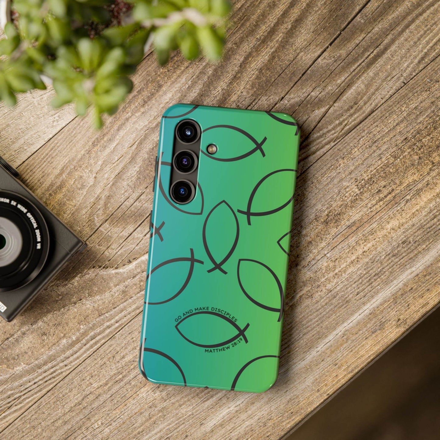 Go and Make Disciples Phone Case – Teal Green Gradient - Harmony + Hope