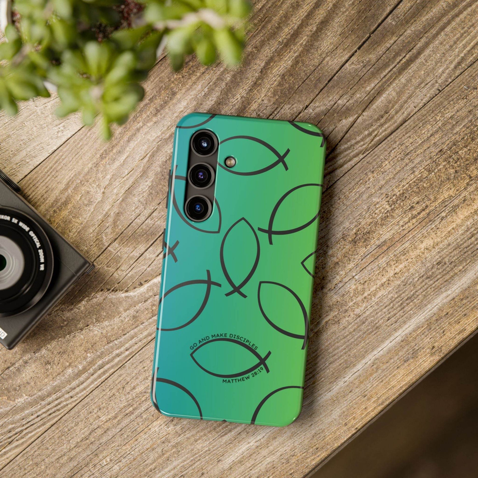 Go and Make Disciples Phone Case – Teal Green Gradient - Harmony + Hope
