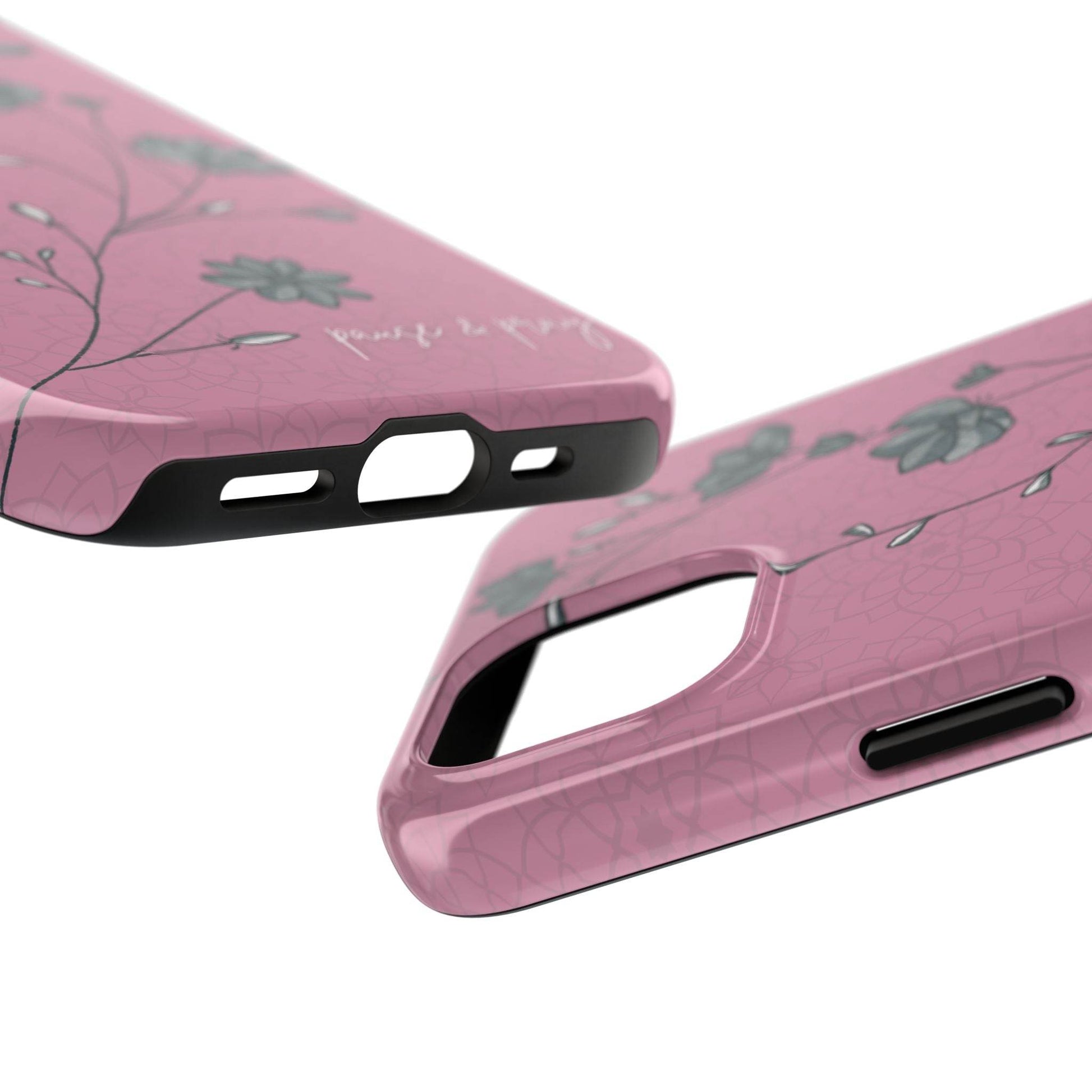 Pause & Pray Phone Case – Mauve Floral Reminder - Harmony + Hope