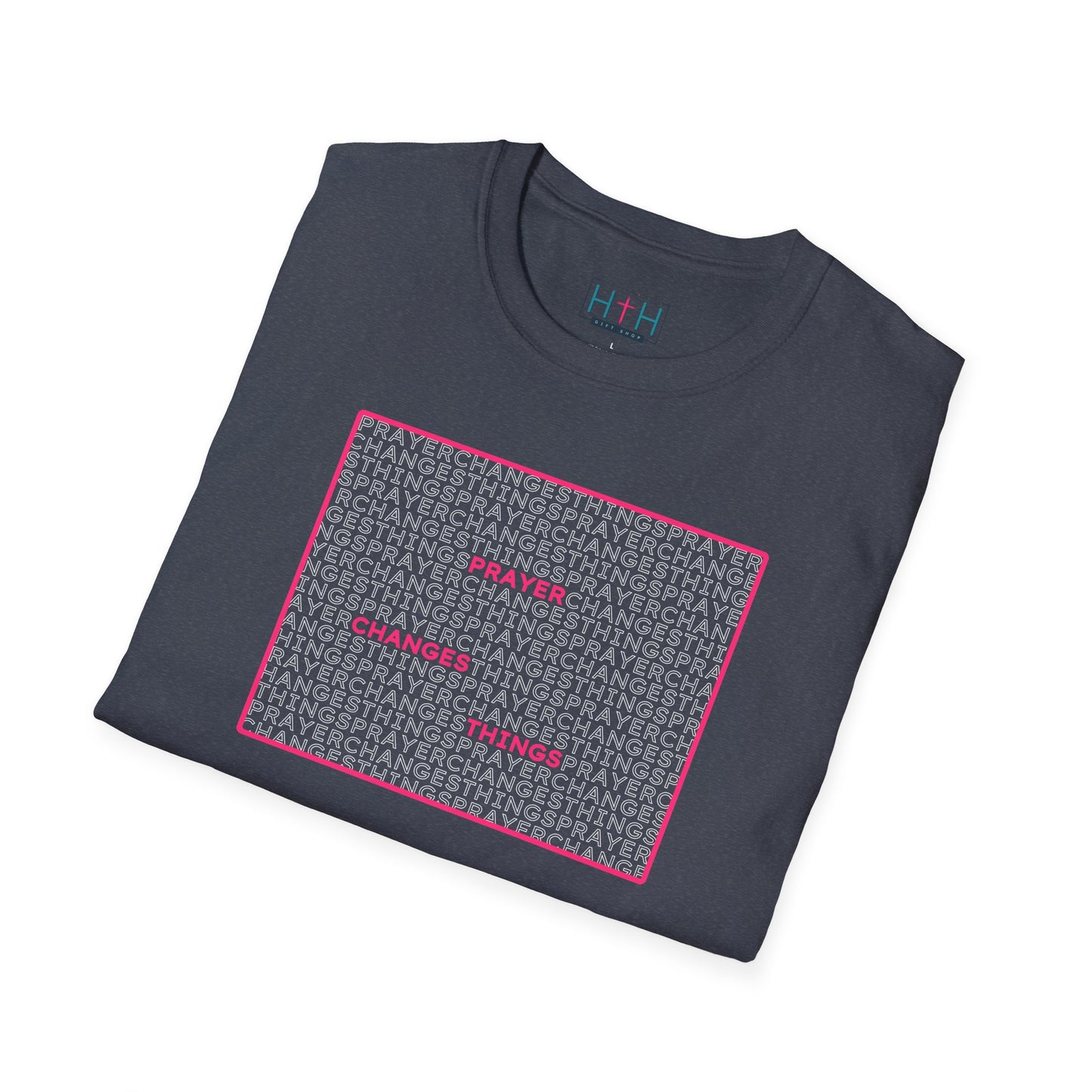 Word Cloud Design "Prayer Changes Things" - Inspirational Unisex T-Shirt