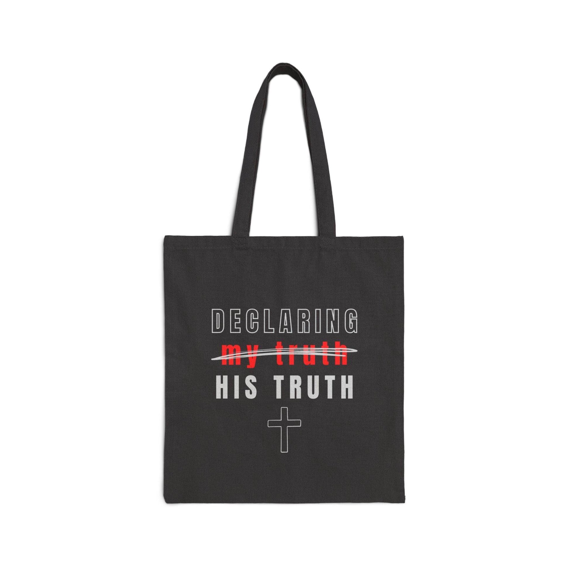 Declaring His Truth Canvas Tote Bag – Christian Statement of Faith - Harmony + Hope