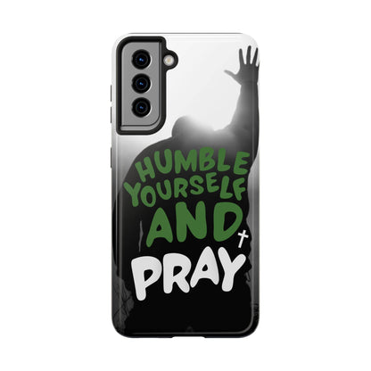 Humble Yourself and Pray Phone Case – Deep Green Faith Design - Harmony + Hope