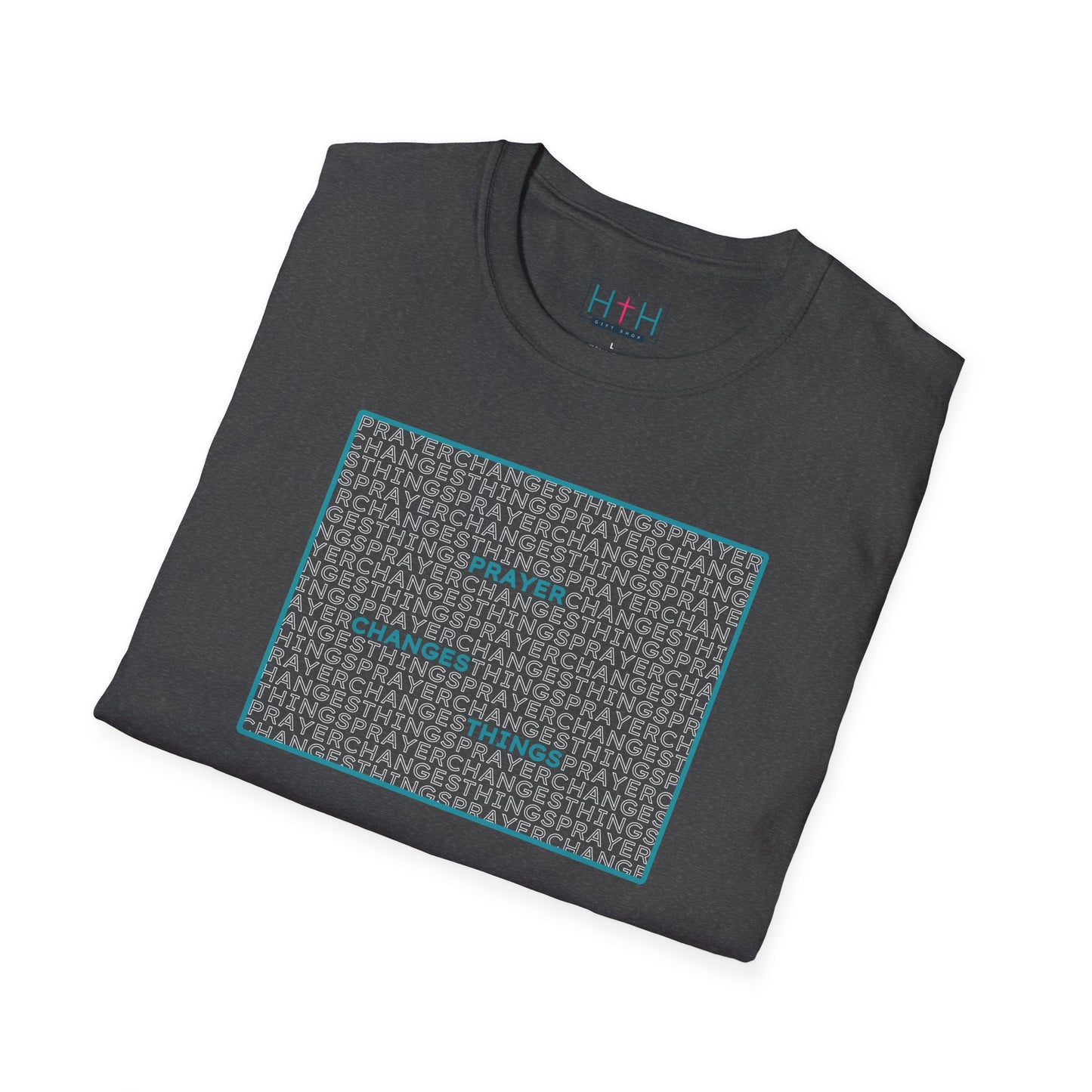 Word Cloud Design "Prayer Changes Things" - Inspirational Unisex T-Shirt