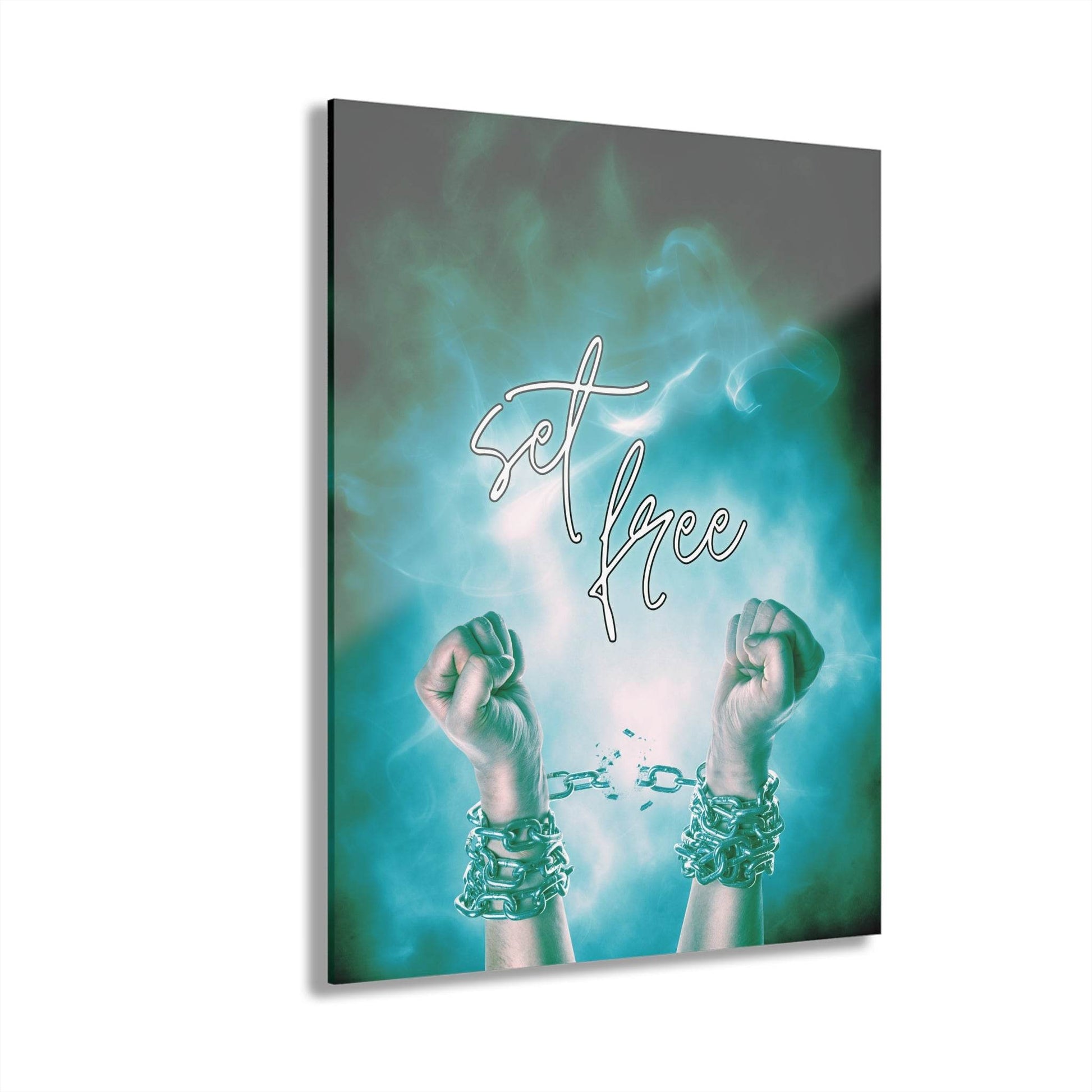 Set Free – Breaking Chains Christian Acrylic Wall Art - Harmony + Hope