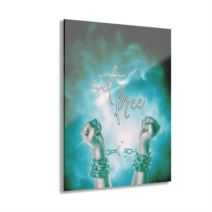 Set Free – Breaking Chains Christian Acrylic Wall Art - Harmony + Hope