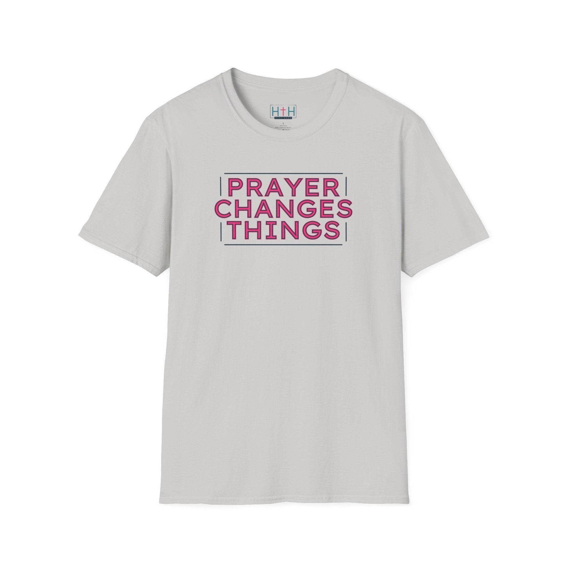 Faith in Motion - Prayer Changes Things Inspirational Unisex T-Shirt - Harmony + Hope