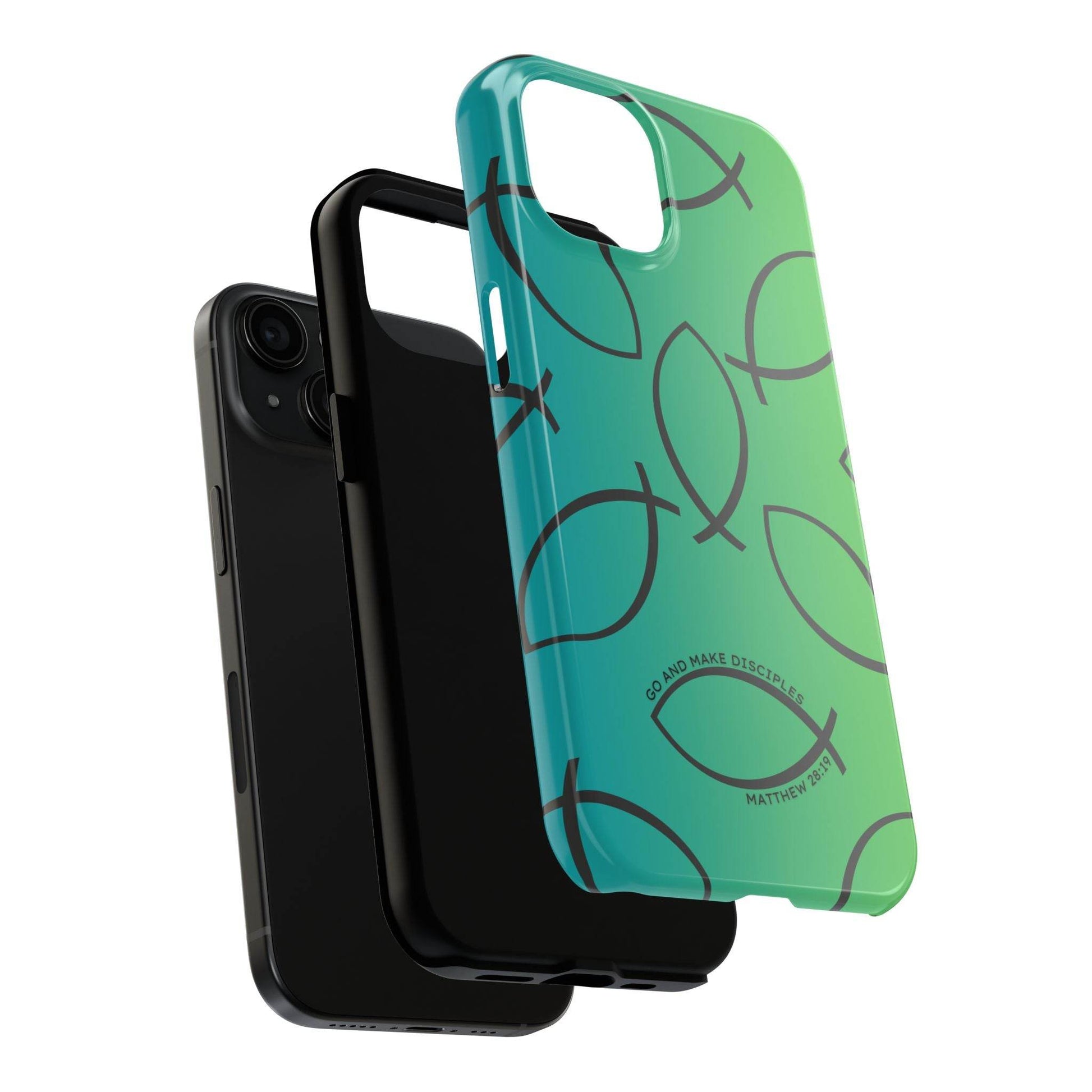 Go and Make Disciples Phone Case – Teal Green Gradient - Harmony + Hope