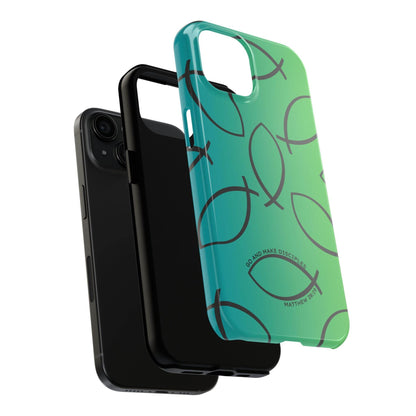 Go and Make Disciples Phone Case – Teal Green Gradient - Harmony + Hope