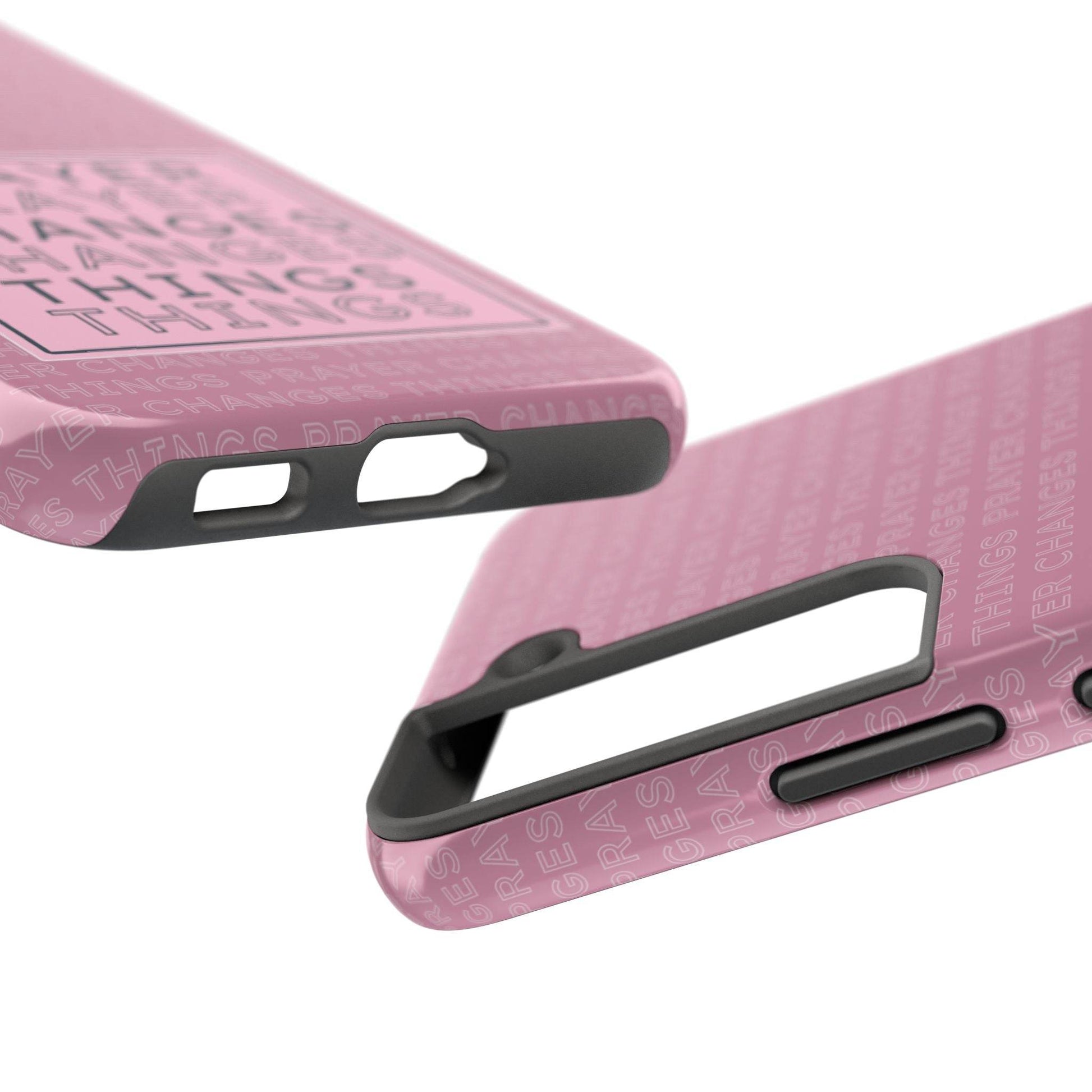 Prayer Changes Things Phone Case – Mauve Pink Faith Design - Harmony + Hope