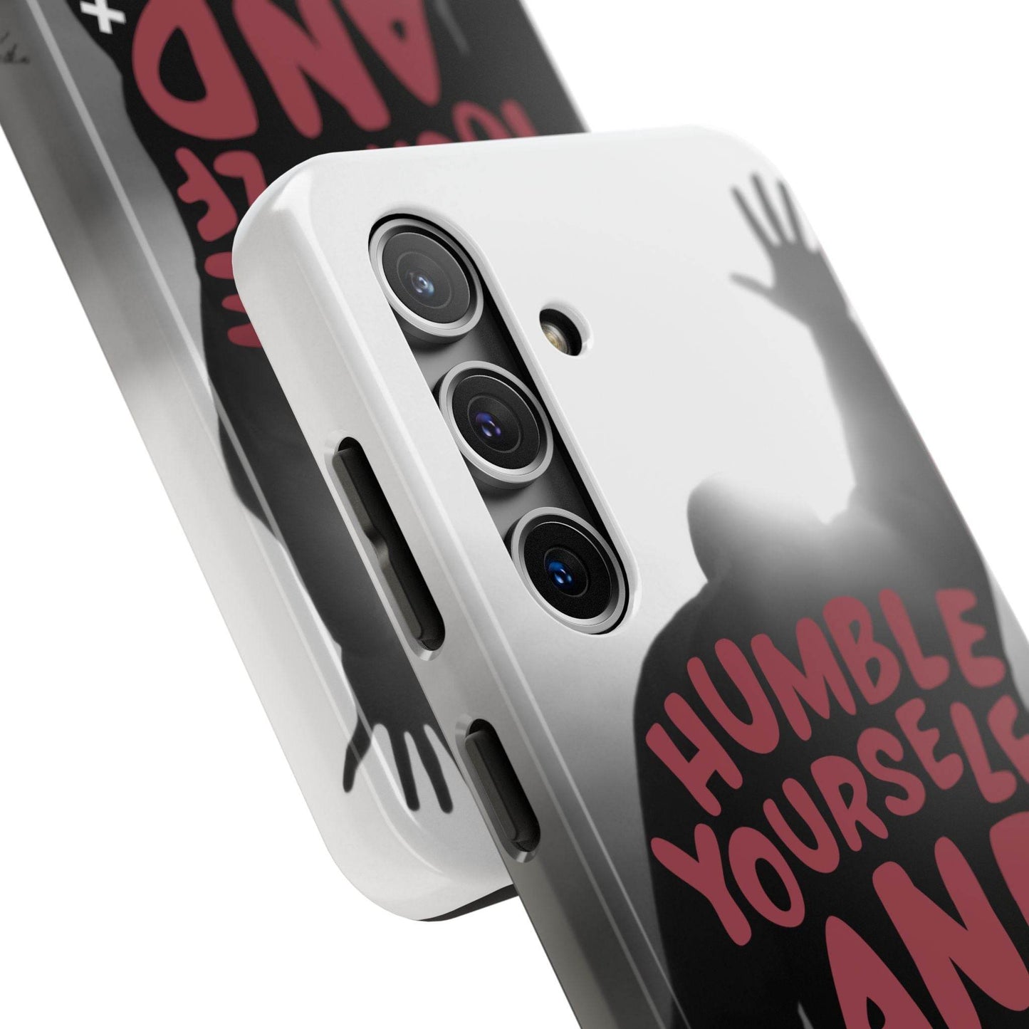 Humble Yourself and Pray Phone Case – Red Statement of Faith - Harmony + Hope