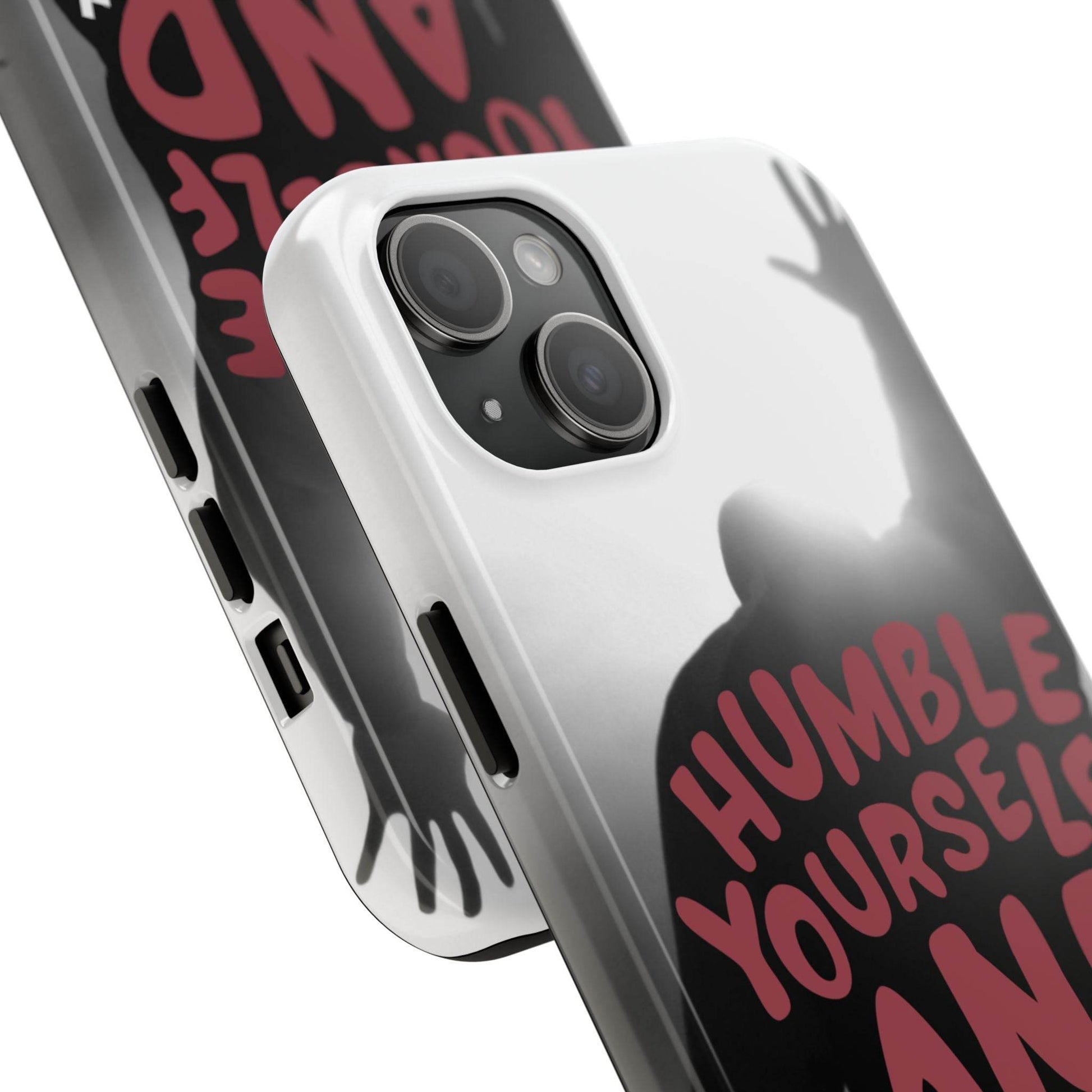 Humble Yourself and Pray Phone Case – Red Statement of Faith - Harmony + Hope
