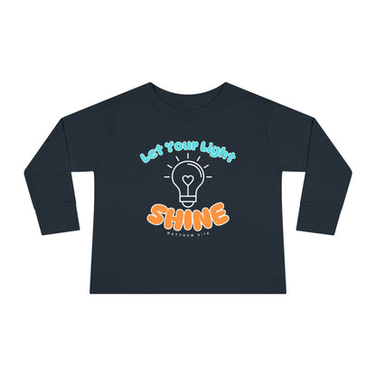 Let Your Light Shine – Kids' Long Sleeve Tee (Matthew 5:16) - Harmony + Hope