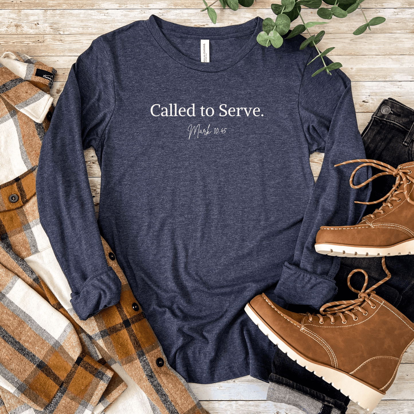 Called to Serve – Mark 10:45 Unisex Long Sleeve Tee - Harmony + Hope