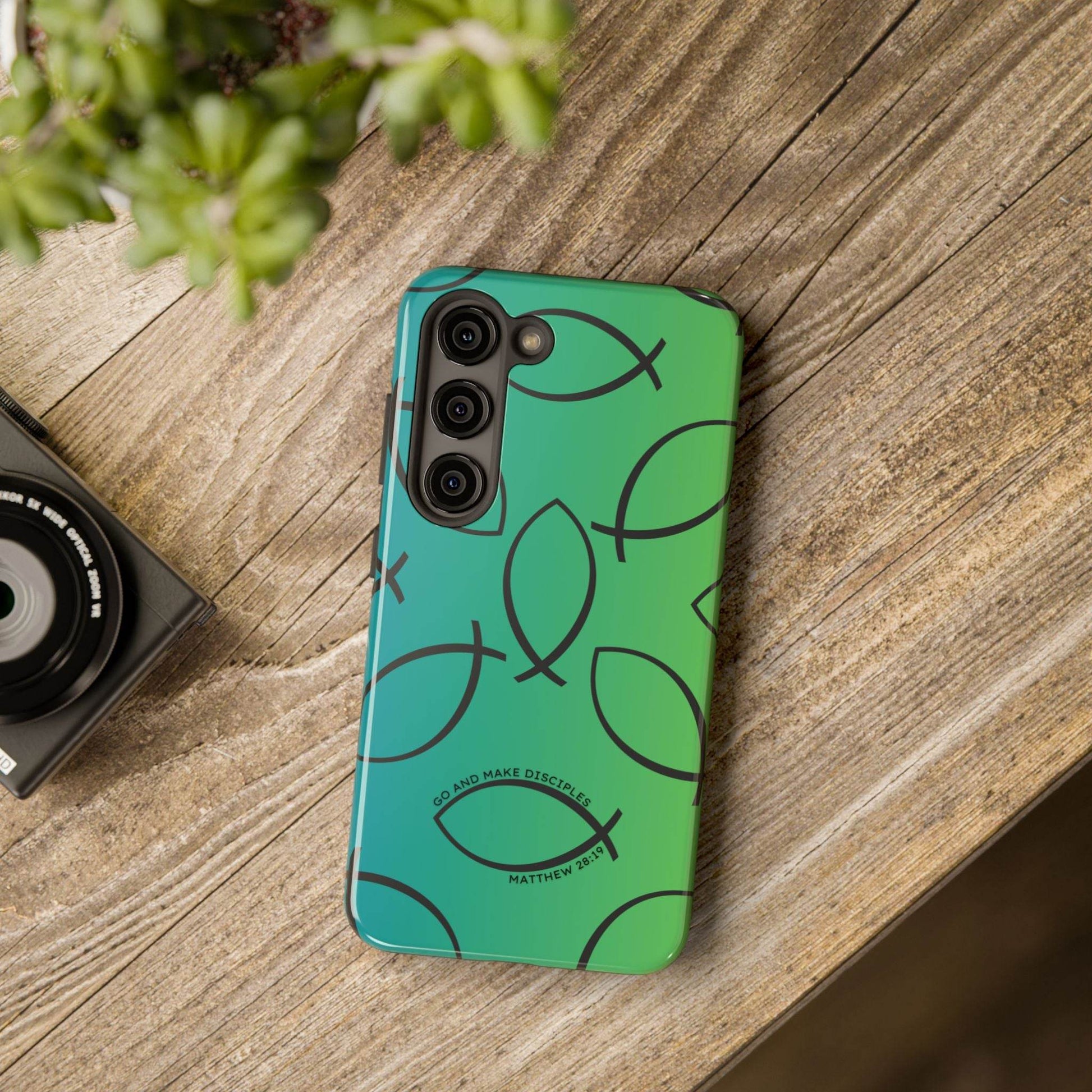 Go and Make Disciples Phone Case – Teal Green Gradient - Harmony + Hope