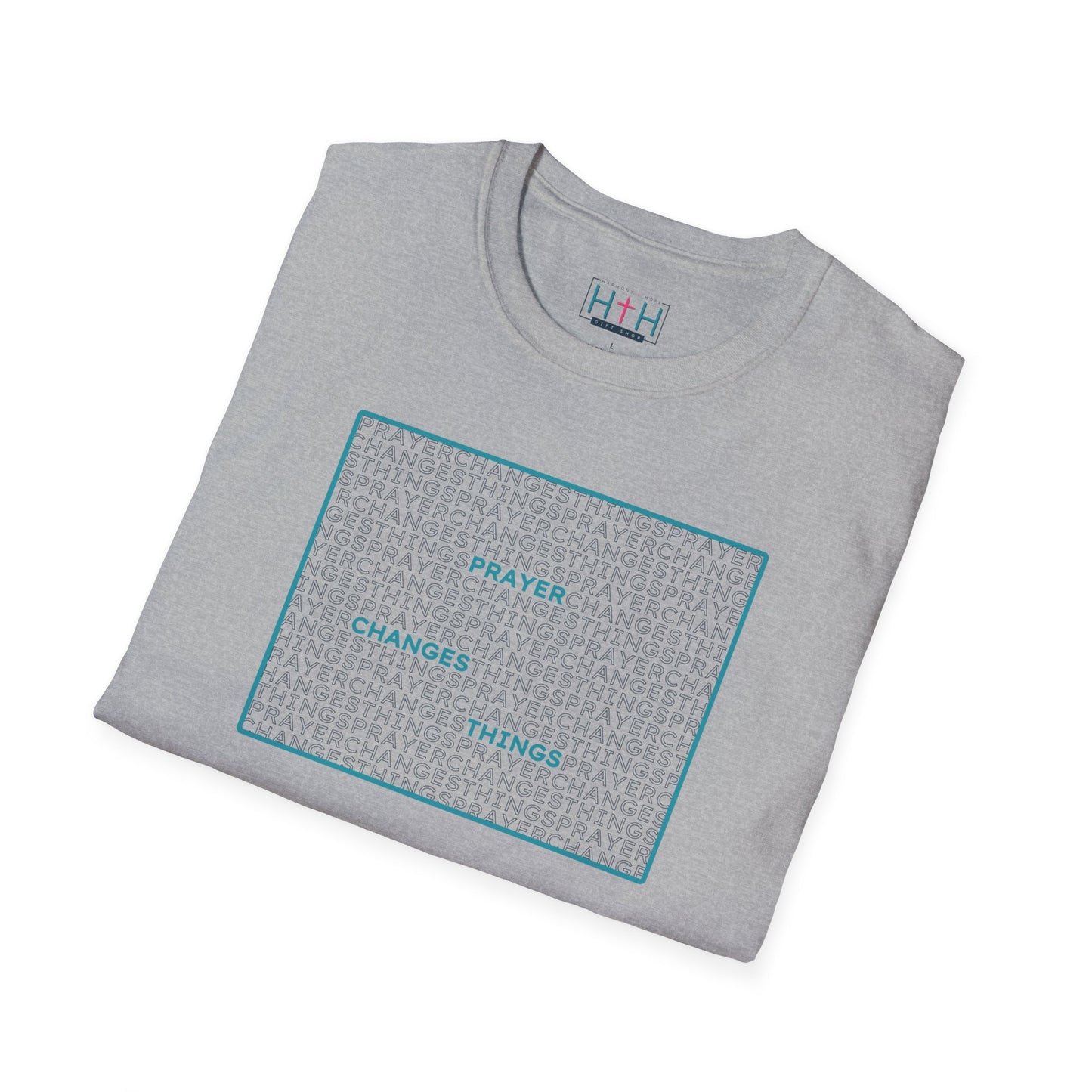 Word Cloud Design "Prayer Changes Things" - Inspirational Unisex T-Shirt