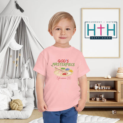 God’s Masterpiece – Toddler Short Sleeve Tee (Ephesians 2:10) - Harmony + Hope