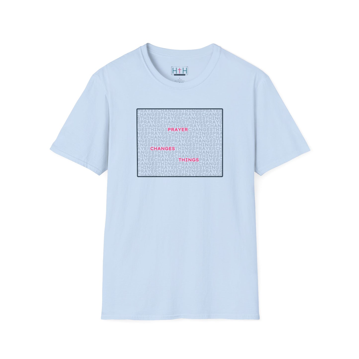 Word Cloud Design "Prayer Changes Things" - Inspirational Unisex T-Shirt