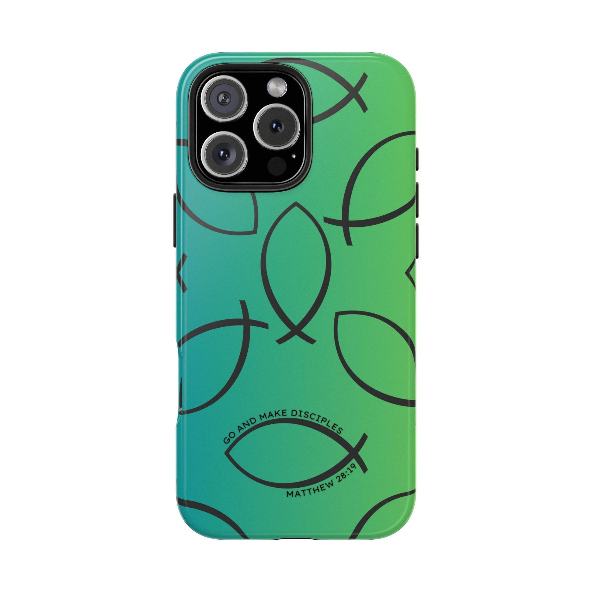 Go and Make Disciples Phone Case – Teal Green Gradient - Harmony + Hope