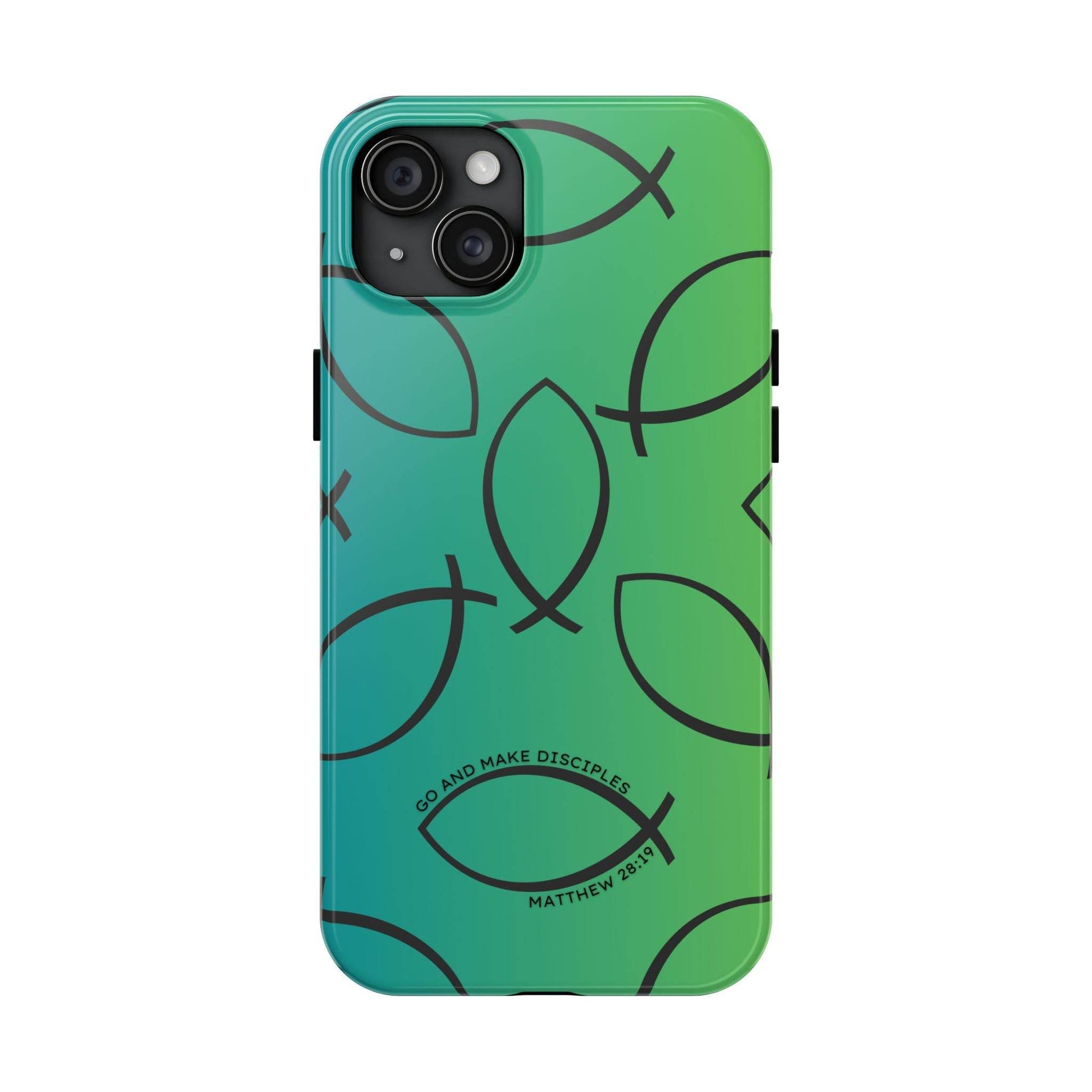 Go and Make Disciples Phone Case – Teal Green Gradient - Harmony + Hope