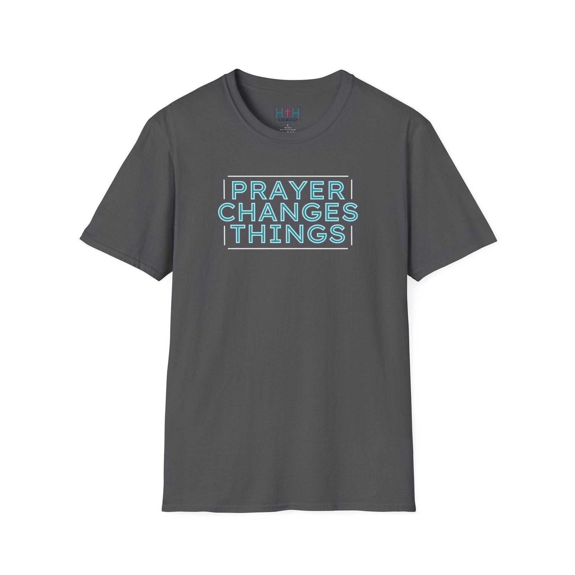 Faith in Motion - Prayer Changes Things Inspirational Unisex T-Shirt - Harmony + Hope