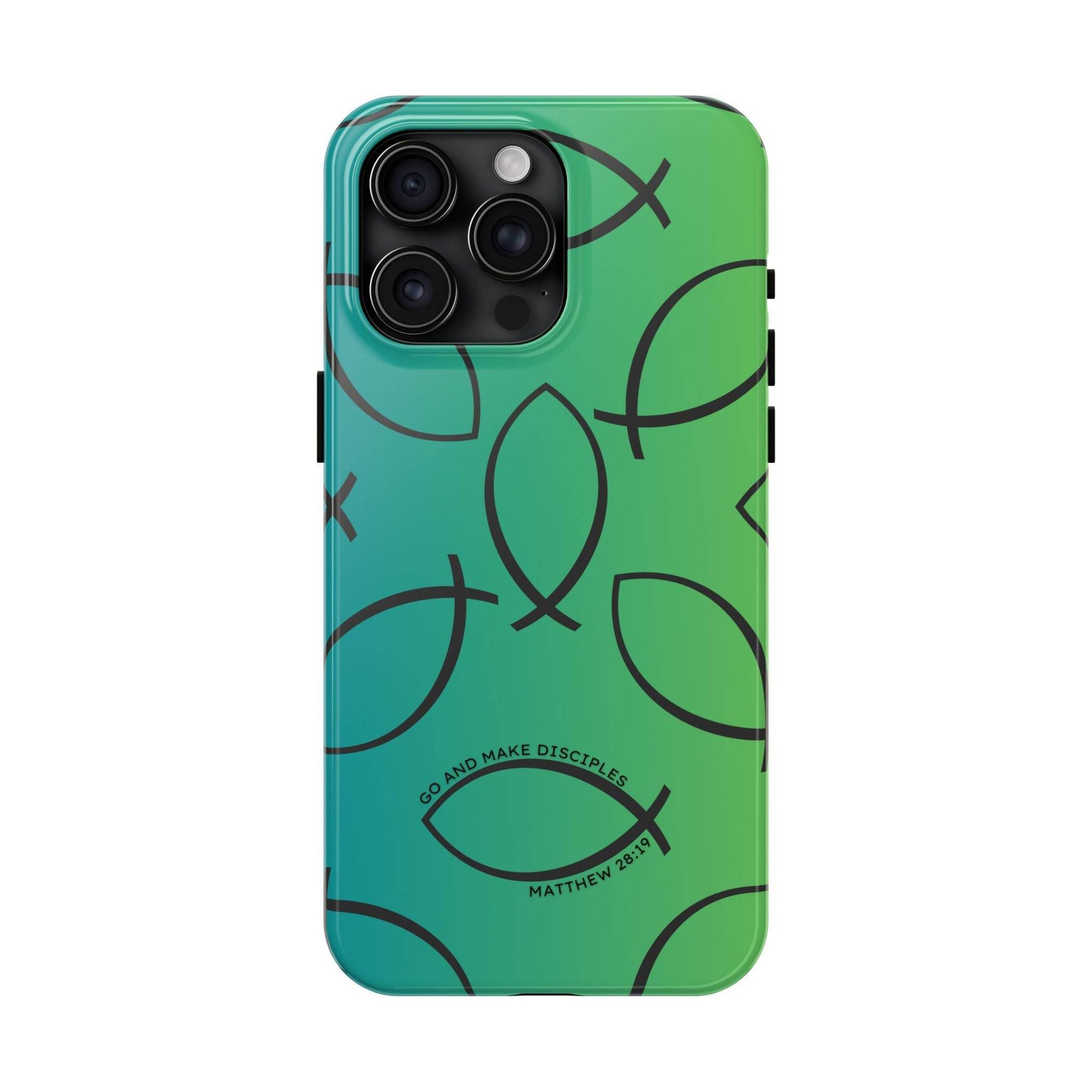 Go and Make Disciples Phone Case – Teal Green Gradient - Harmony + Hope