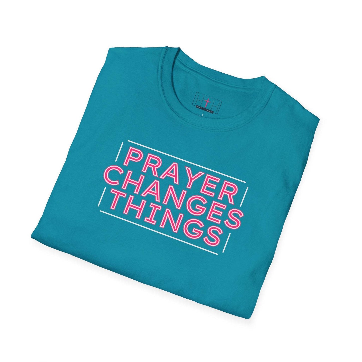 Faith in Motion - Prayer Changes Things Inspirational Unisex T-Shirt - Harmony + Hope