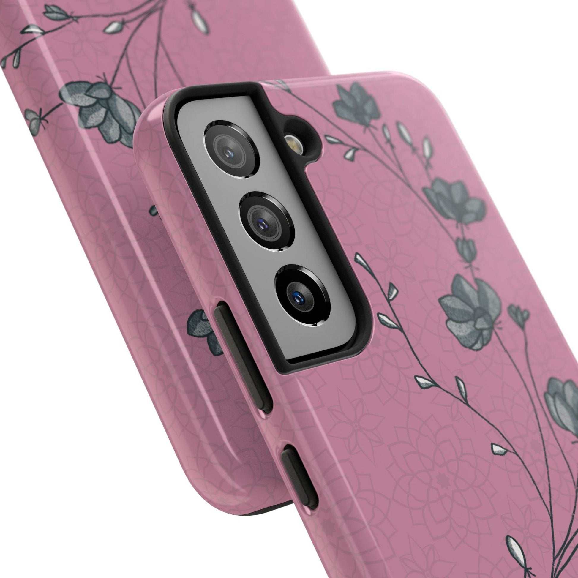 Pause & Pray Phone Case – Mauve Floral Reminder - Harmony + Hope
