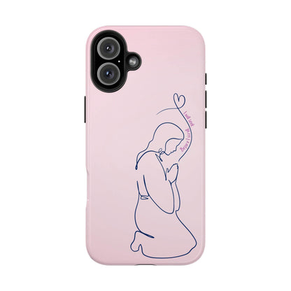 Before I Scroll, I Will Seek Phone Case – Light Pink Christian Cover - Harmony + Hope