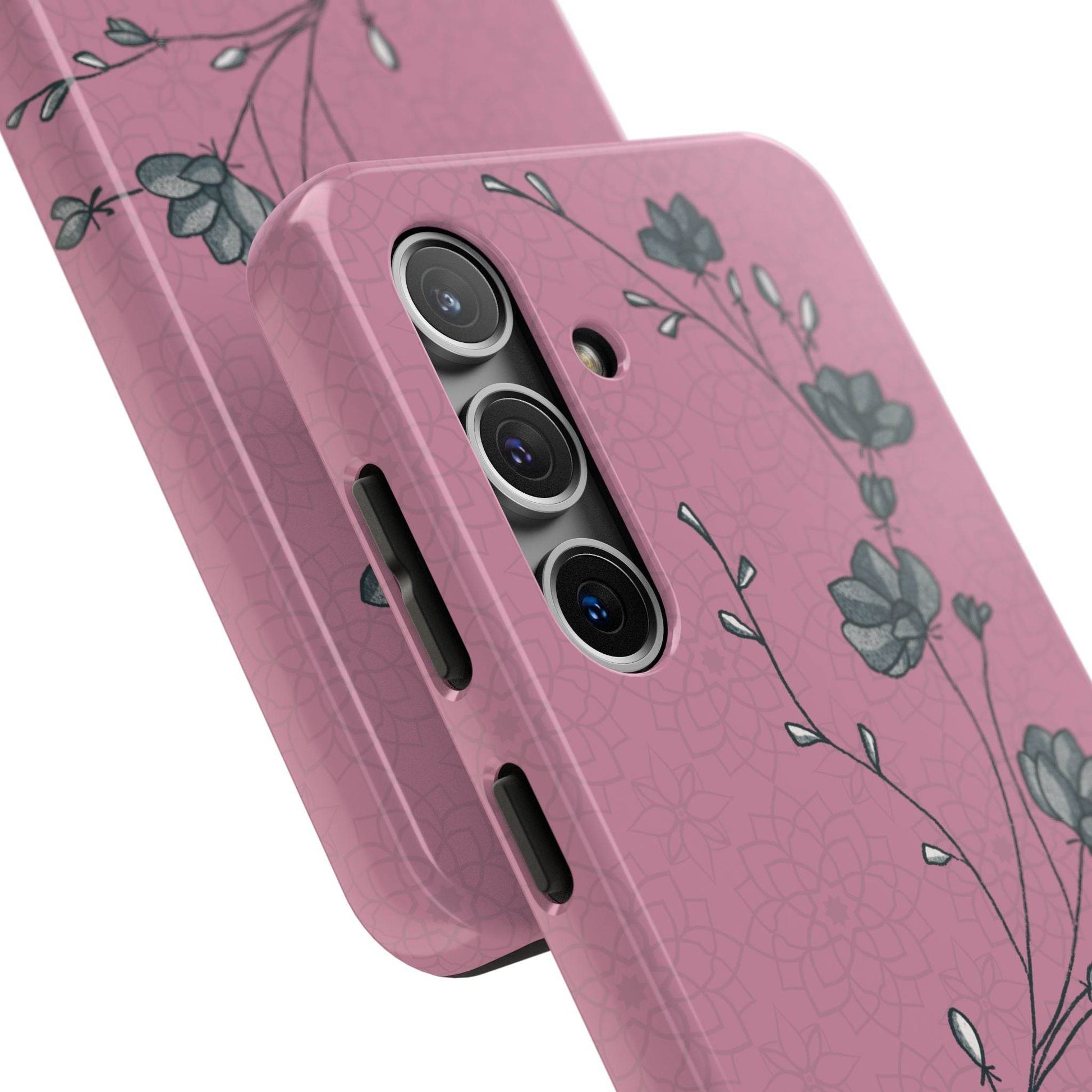 Pause & Pray Phone Case – Mauve Floral Reminder - Harmony + Hope