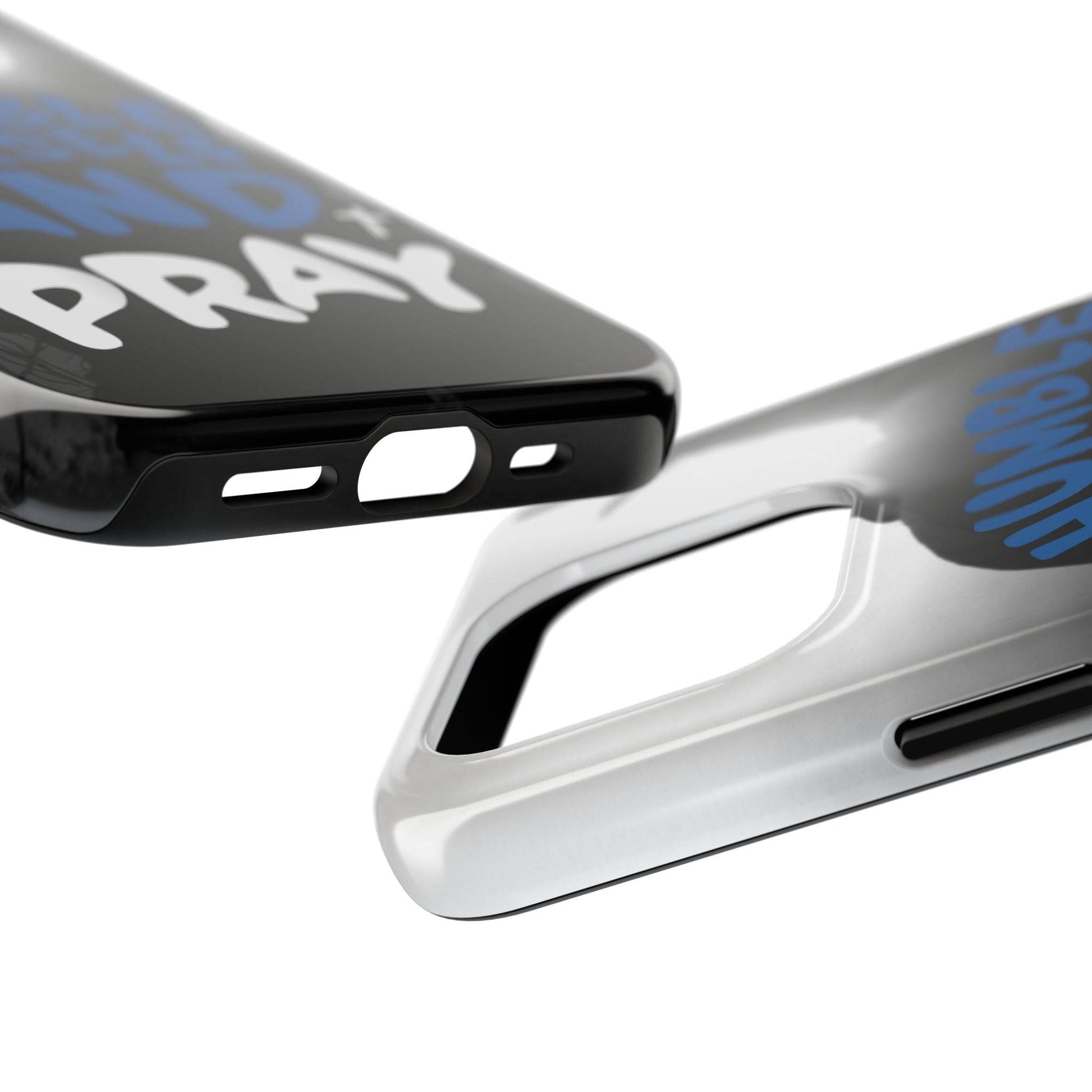 Humble Yourself and Pray Phone Case – Bold Blue Spiritual Design - Harmony + Hope