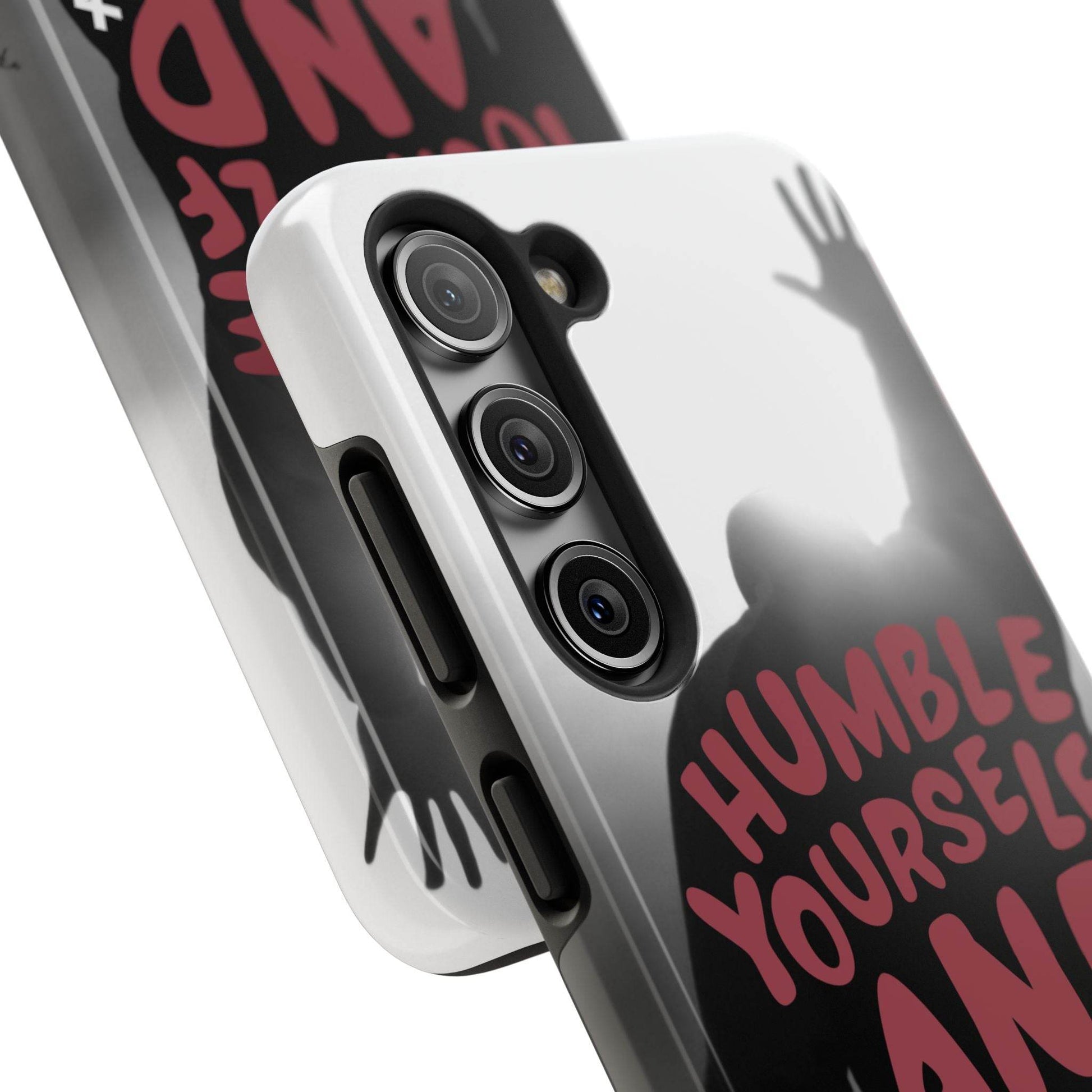 Humble Yourself and Pray Phone Case – Red Statement of Faith - Harmony + Hope