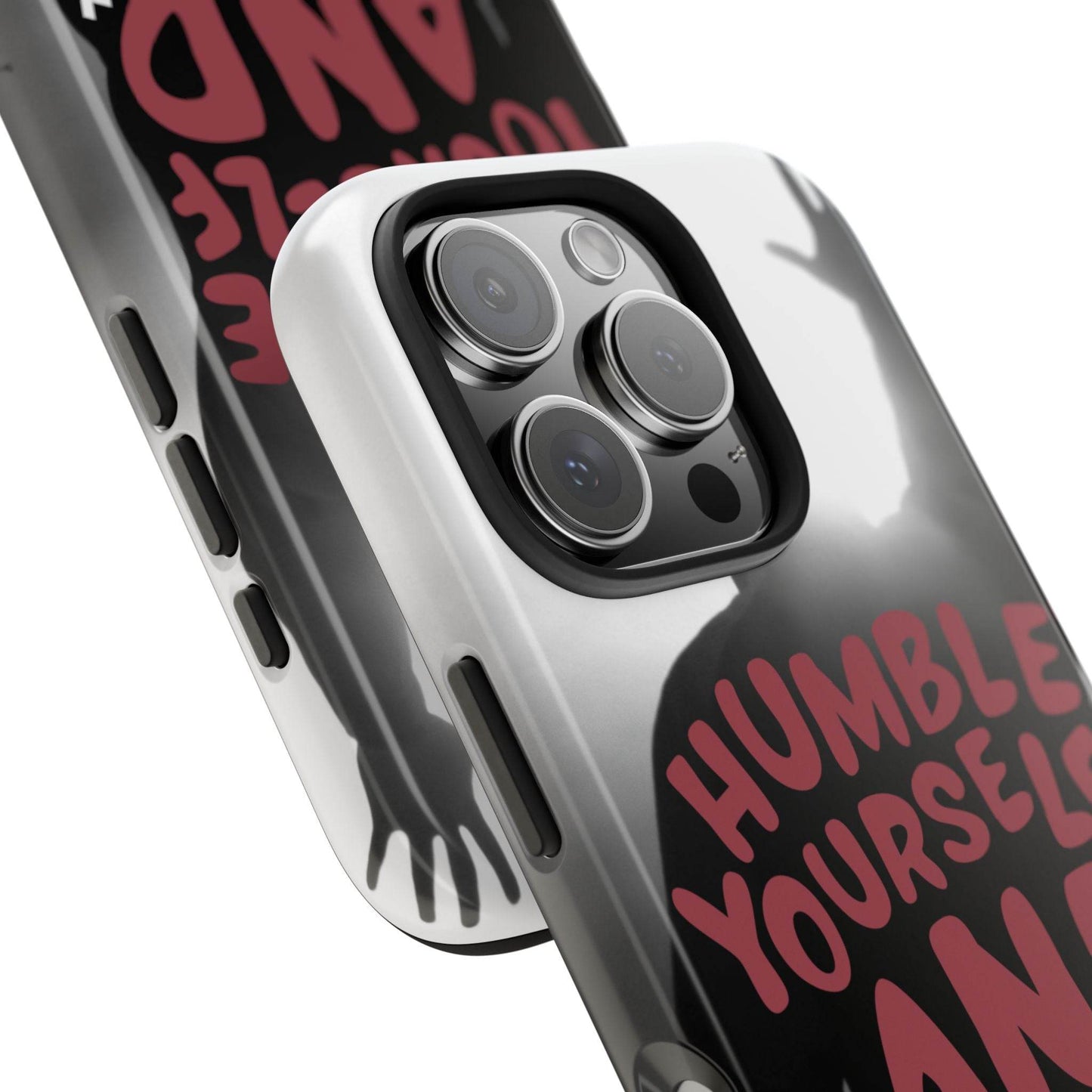 Humble Yourself and Pray Phone Case – Red Statement of Faith - Harmony + Hope